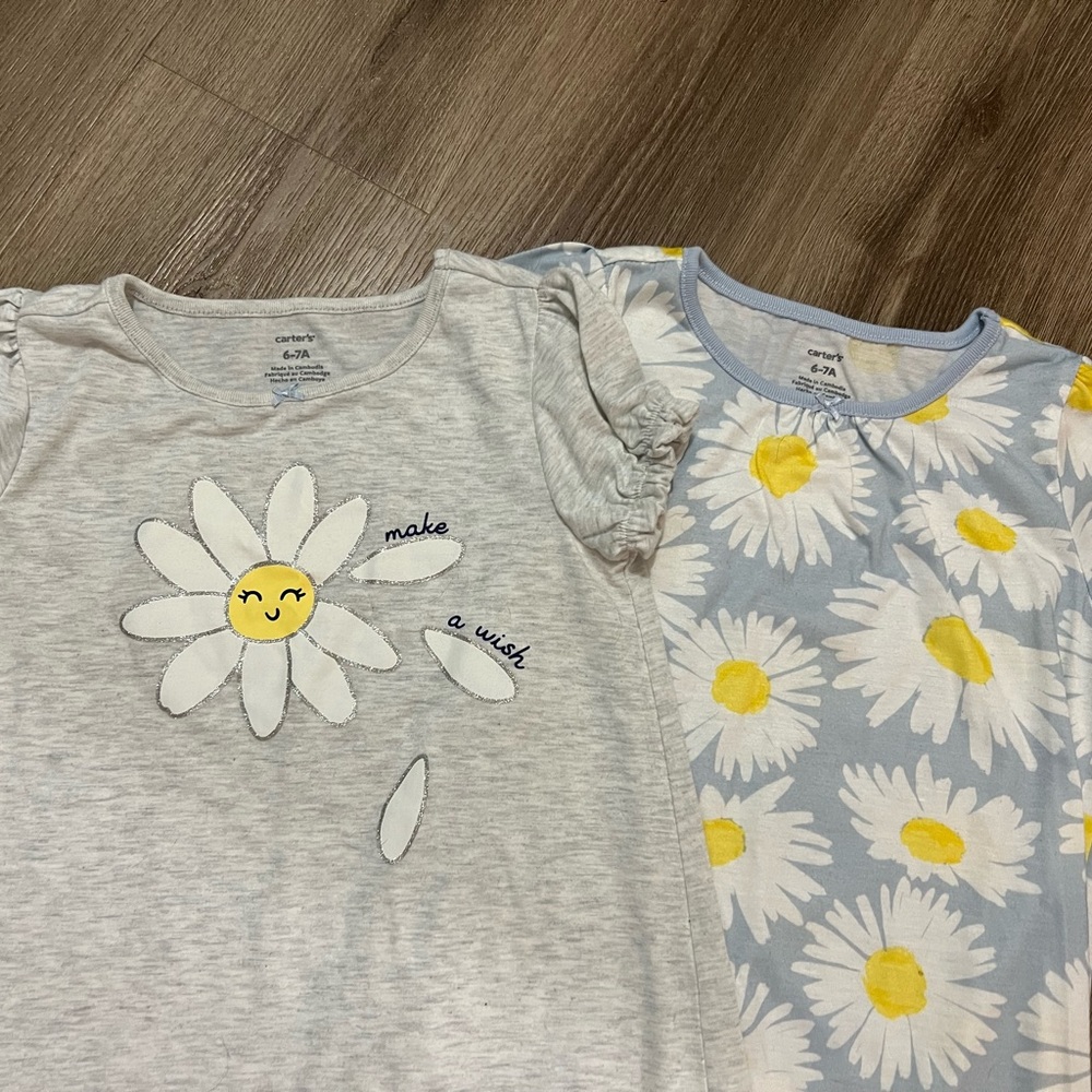 Carters girls size 6/7 pjs